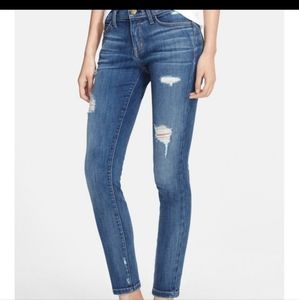 Current Elliott distressed blue jeans, EUC, size 29